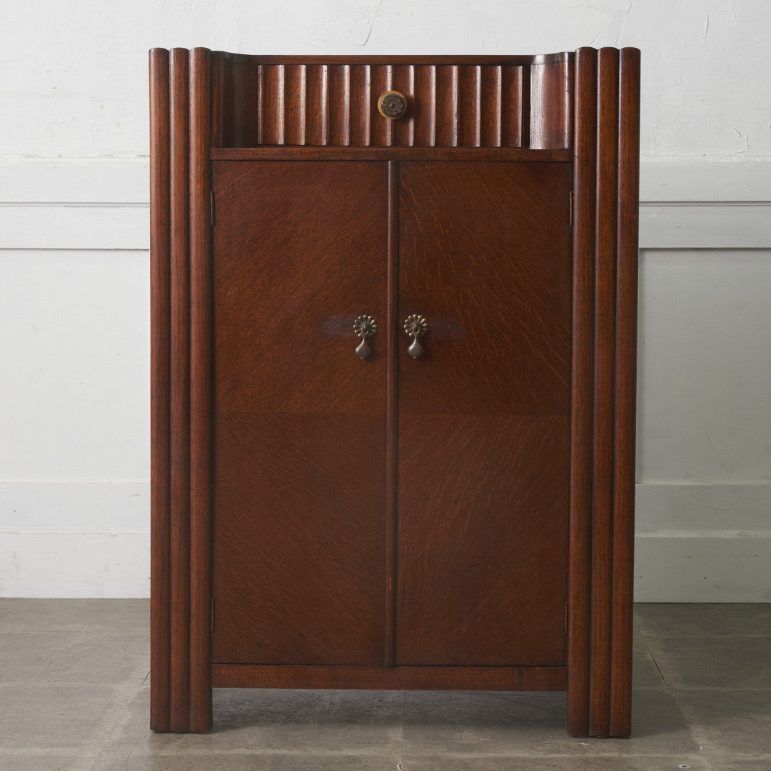 英国アンティーク アールデコ様式キャビネット