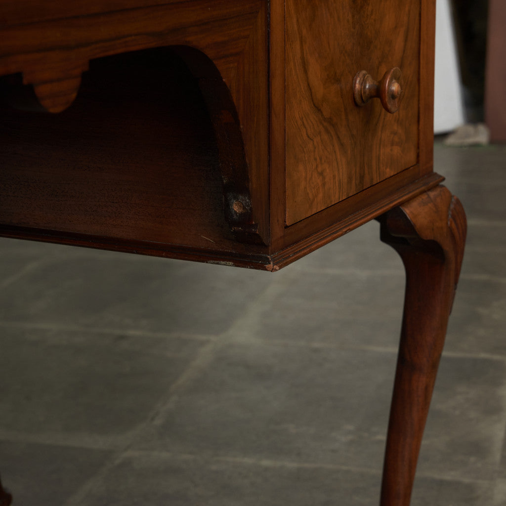 アンティーク ウォールナット材 両袖デスク