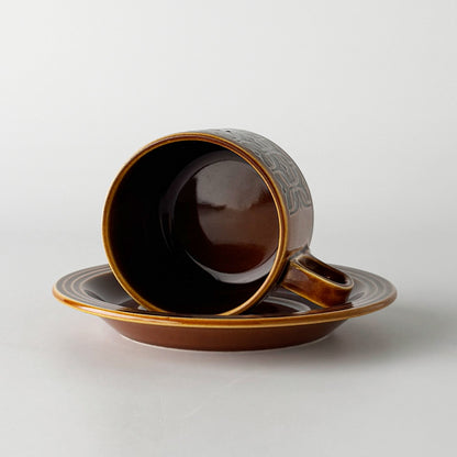 HEIRLOOM エアルーム カップ&ソーサー Autumn brown