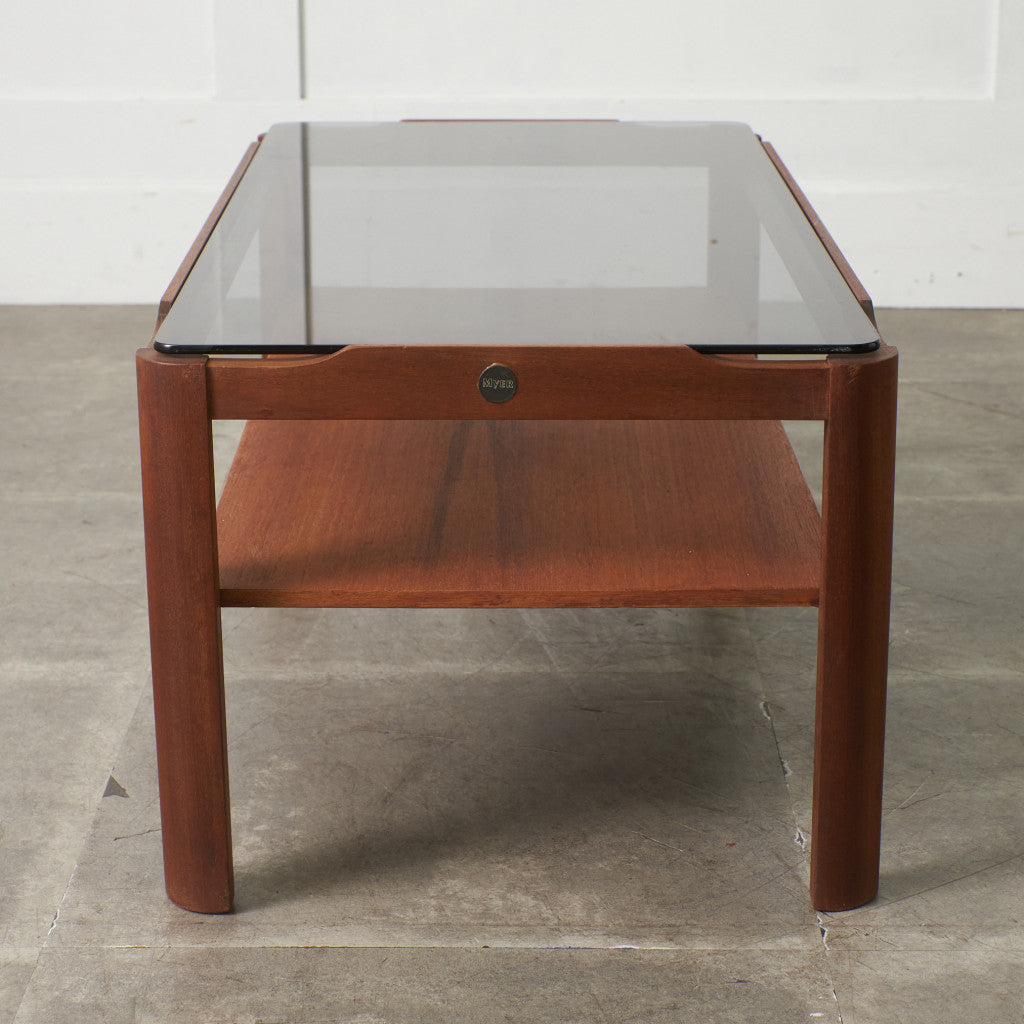 ヴィンテージ スモークガラストップ コーヒーテーブル