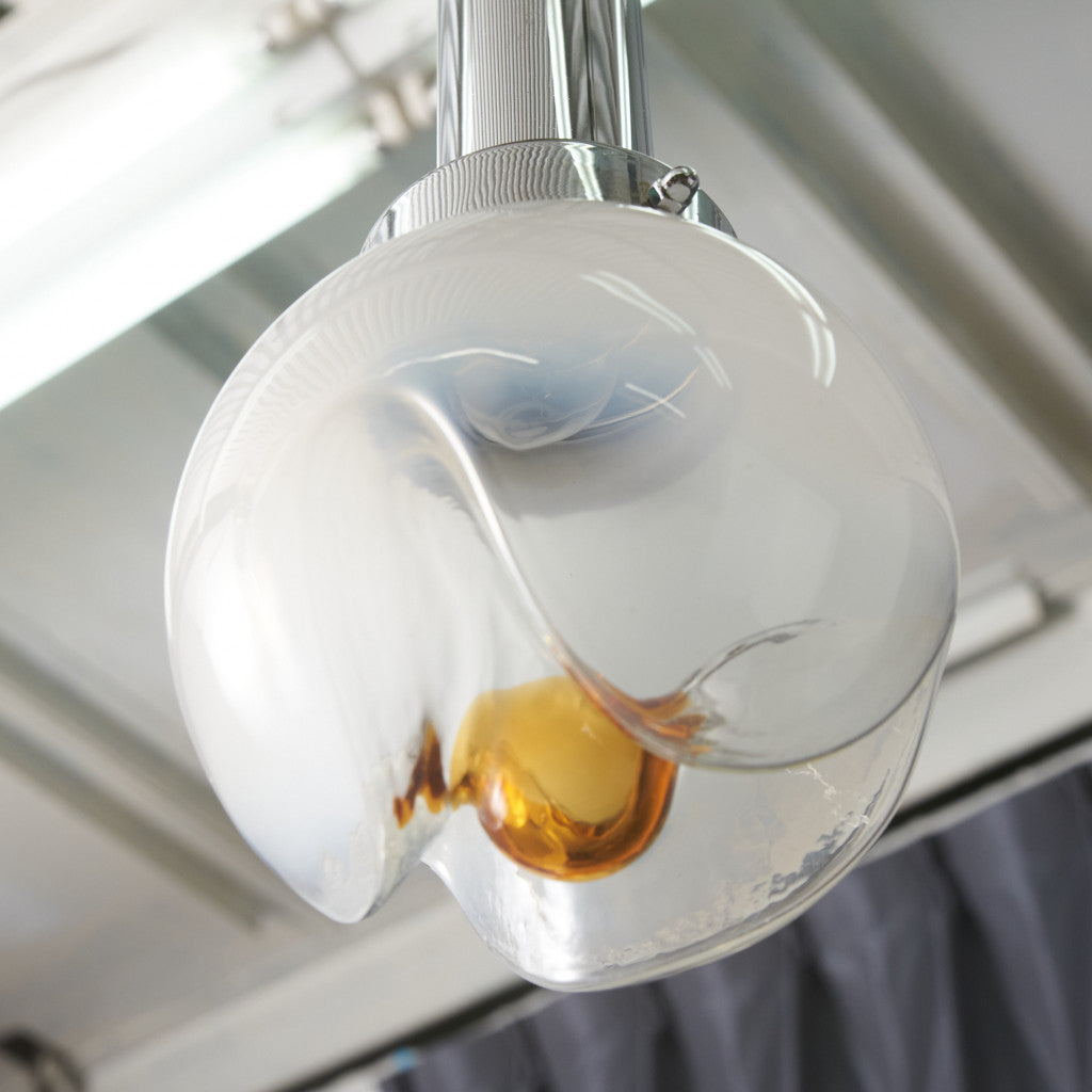 ☆ちかちゃんページ☆ ムラーノ / ガラスペンダントライト ムラーノガラス ペンダントホールランプ｜アンティーク家具・照明の