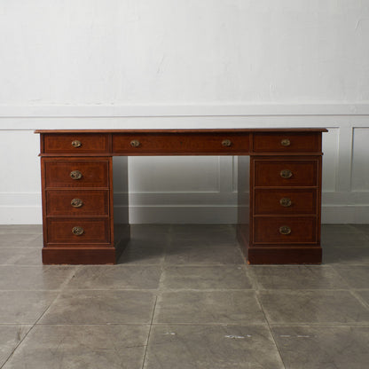 スペイン製 クラシック 両袖デスク