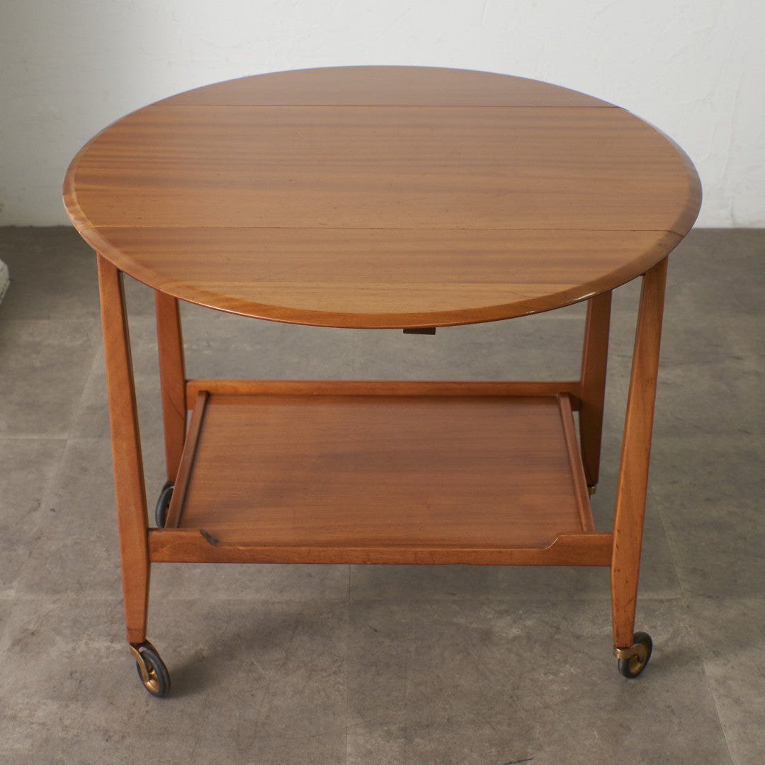 英国ヴィンテージ ドロップリーフトロリーワゴン