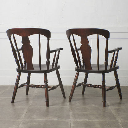 ラウンドテーブル ＆ アームチェア2脚 3点セット