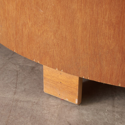 ヴィンテージ 凹型コーナーキャビネット