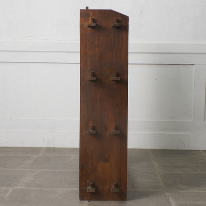 年代物 欅材 ブックケース