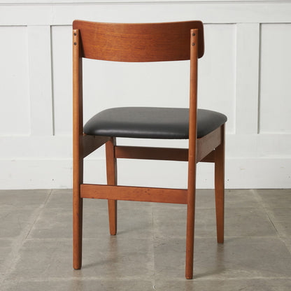 英国ヴィンテージ ダイニングチェア / 張替済