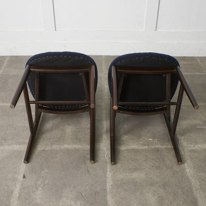 ダイニングチェア 2脚セット / 張替済