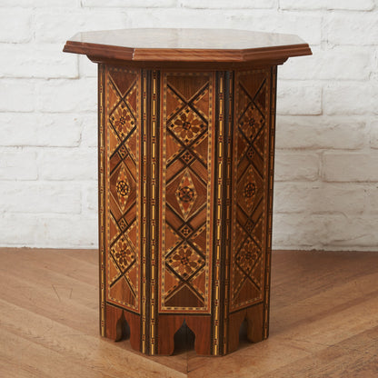 シリア製 寄木細工 サイドテーブル