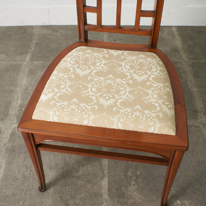 アールヌーボー ハイバックチェア / 張替済