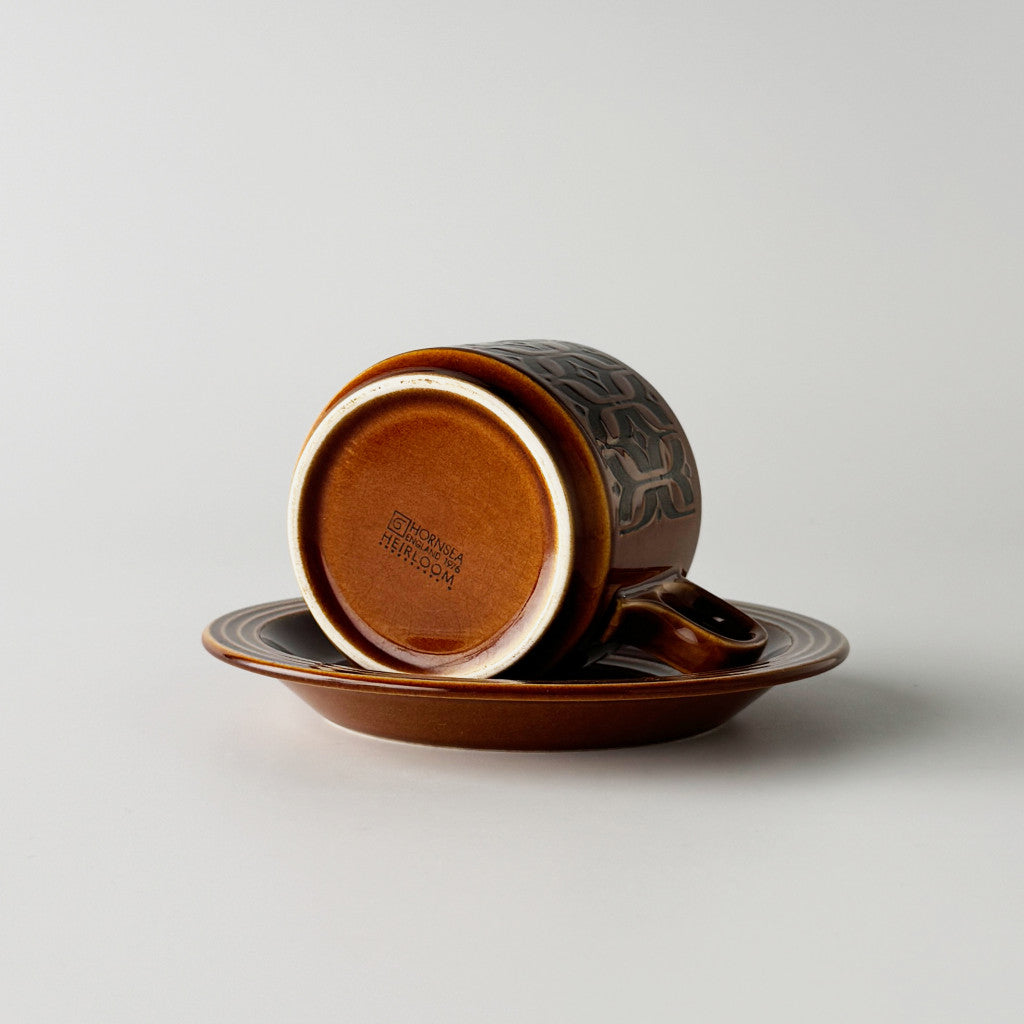 HEIRLOOM エアルーム カップ&ソーサー Autumn brown