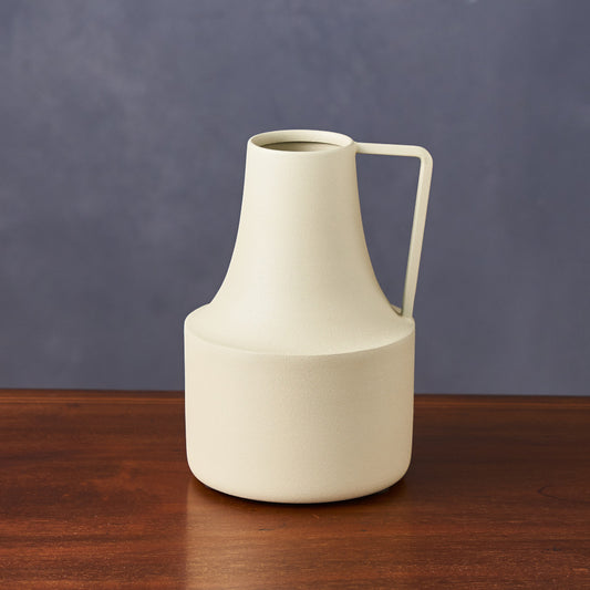 アイアンフラワーベース サンドベージュ