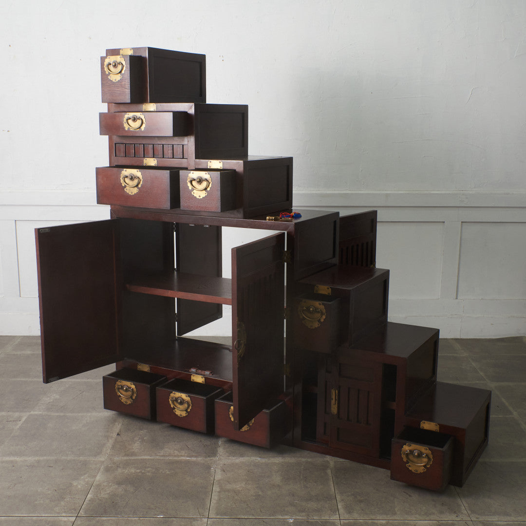 李朝家具様式 両面型 階段箪笥