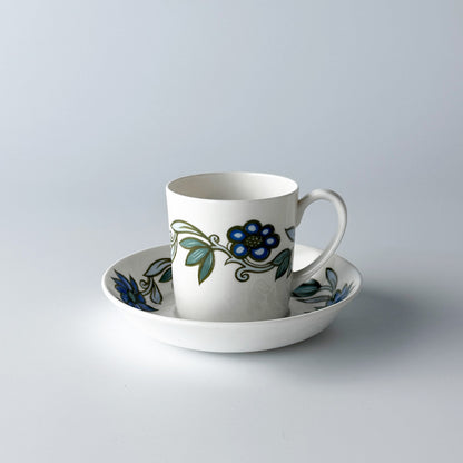 ART NOUVEAU アールヌーボー ブルー カップ＆ソーサー