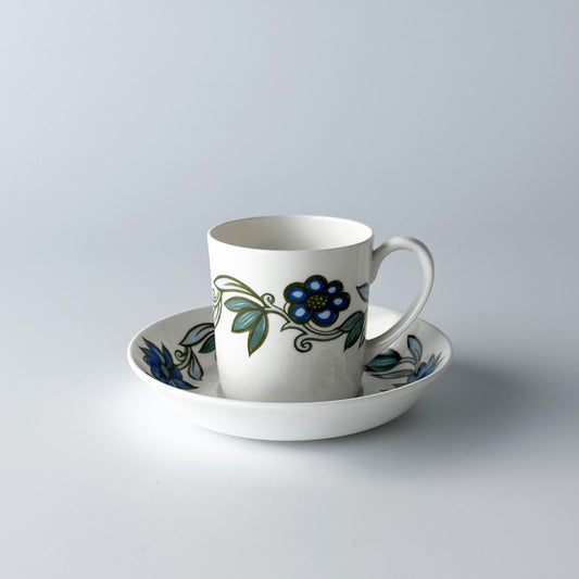 ART NOUVEAU アールヌーボー ブルー カップ＆ソーサー