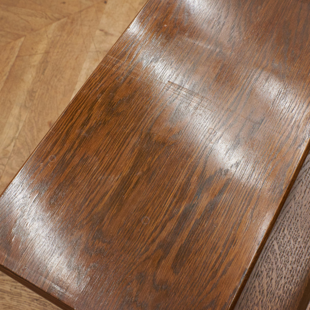 英国クラシック マガジンラック付きサイドテーブル