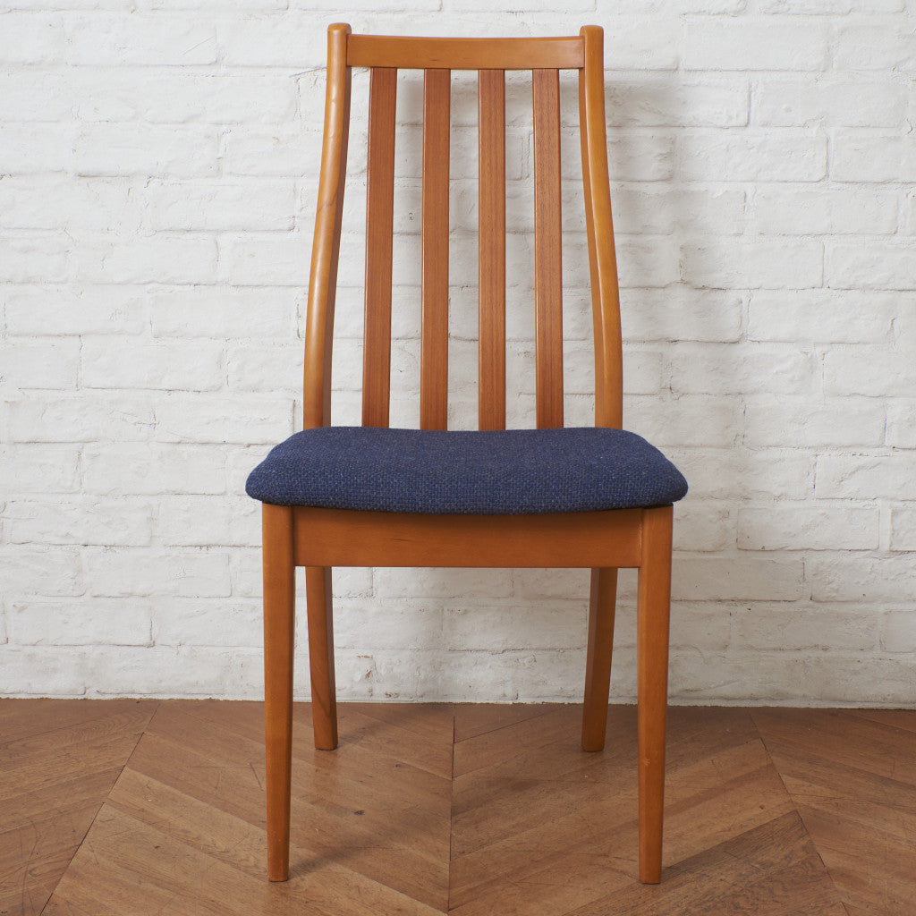 英国ヴィンテージ ダイニングチェア / 張替済