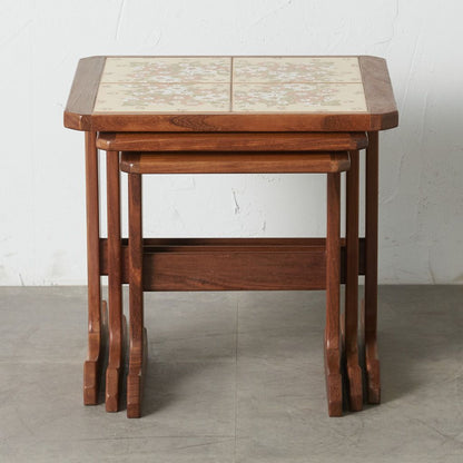 セラミックタイルトップ ネストテーブル (3575D)