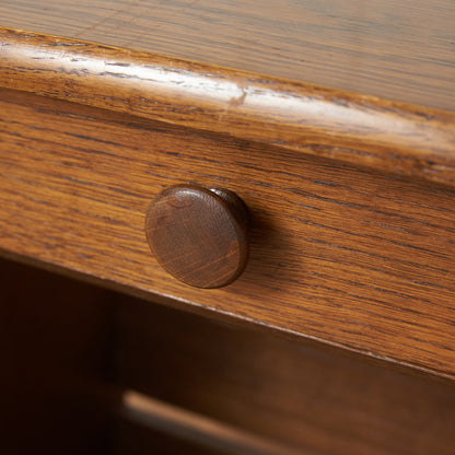 英国クラシック マガジンラック付きサイドテーブル