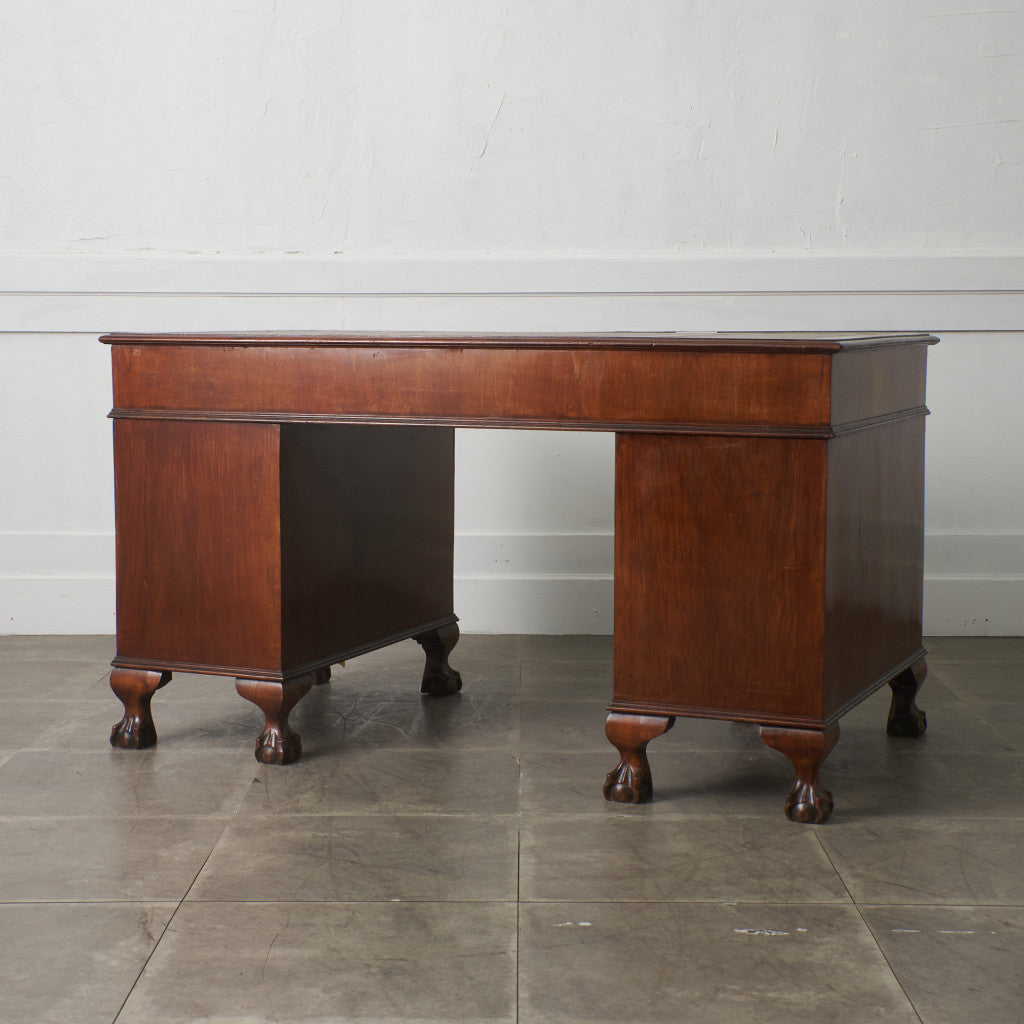 西欧アンティーク 両袖デスク