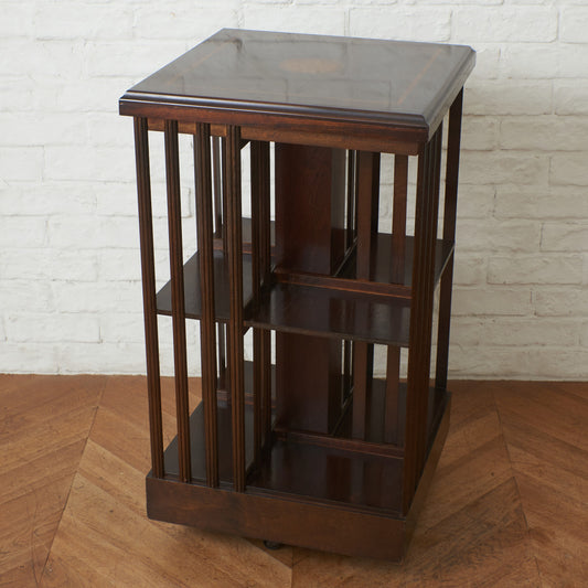 英国アンティーク リボルビングブックケース