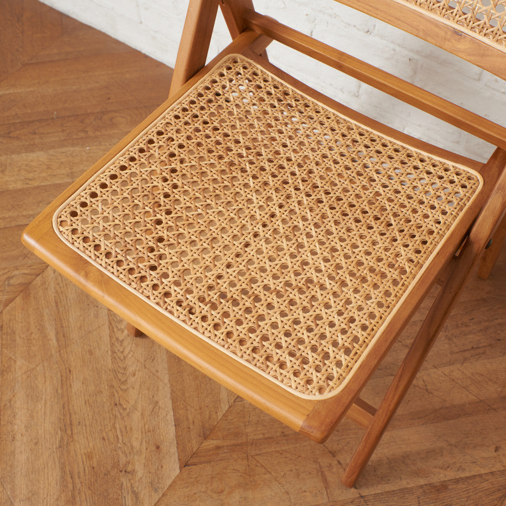 ラタン編み フォールディングチェア