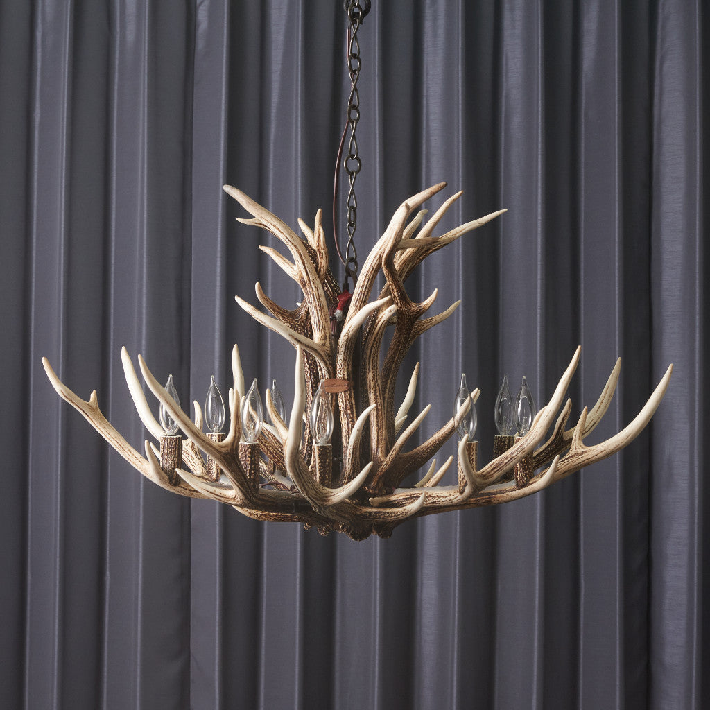 鹿角シャンデリア 9灯式