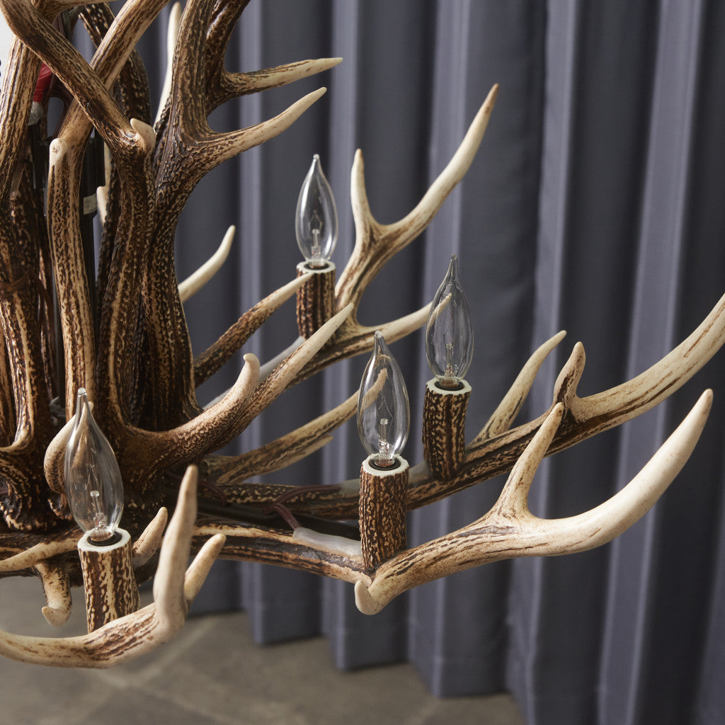 鹿角シャンデリア 9灯式｜ディアホーンスミス DEER HORN SMITH'S