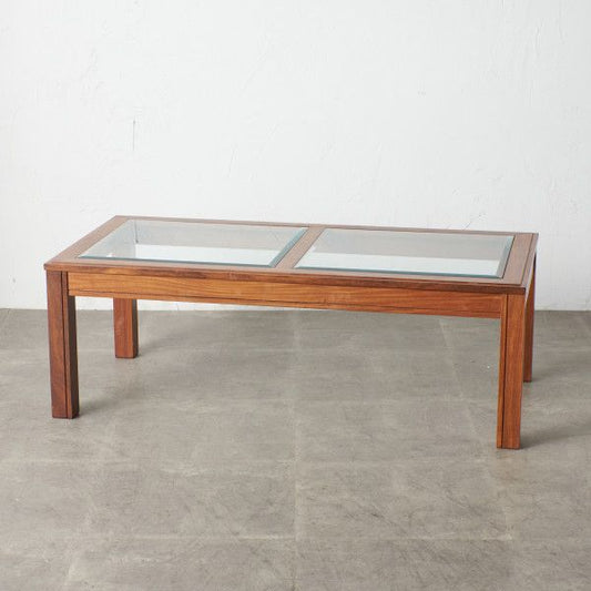 ロングジョン ガラストップ コーヒーテーブル (3578D)