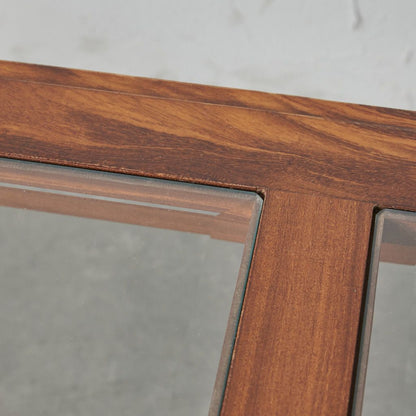 ロングジョン ガラストップ コーヒーテーブル (3578D)