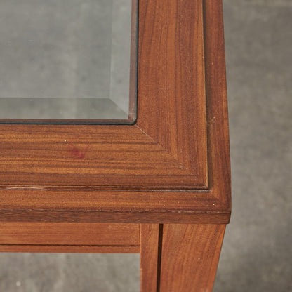 ロングジョン ガラストップ コーヒーテーブル (3578D)