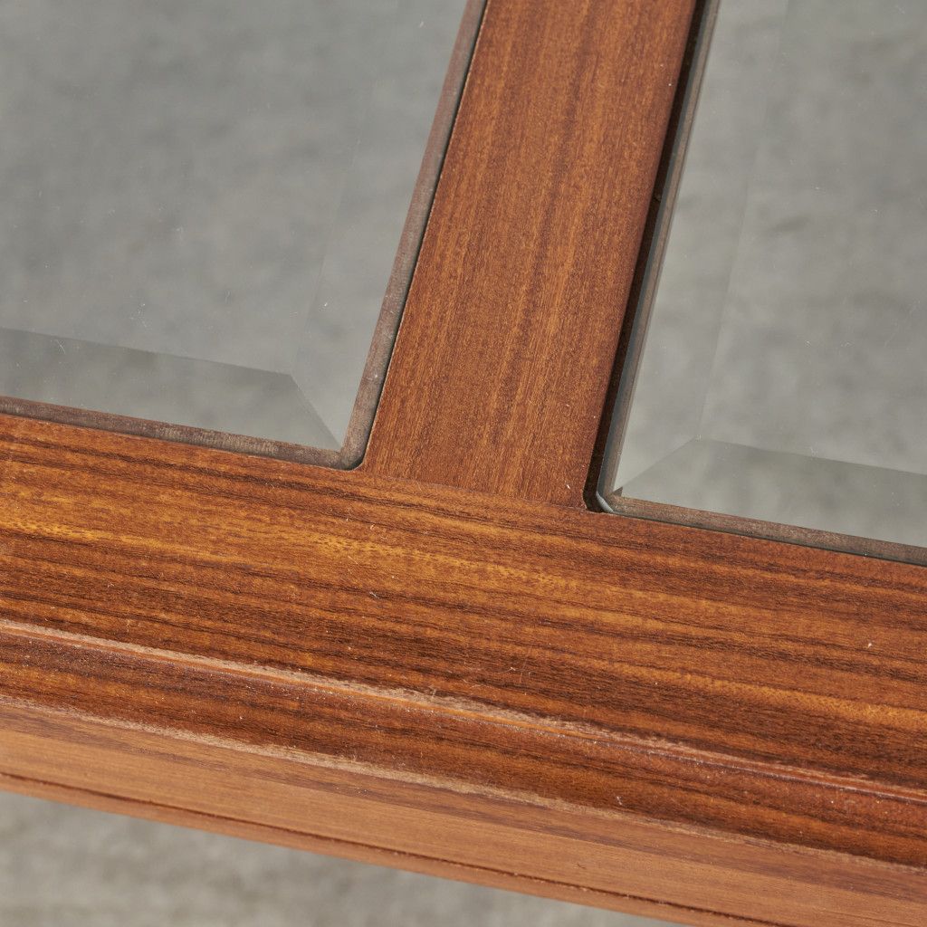 ロングジョン ガラストップ コーヒーテーブル (3578D)