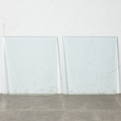 ロングジョン ガラストップ コーヒーテーブル (3578D)