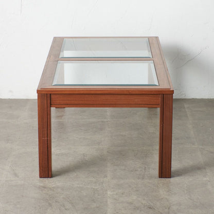 ロングジョン ガラストップ コーヒーテーブル (3578D)