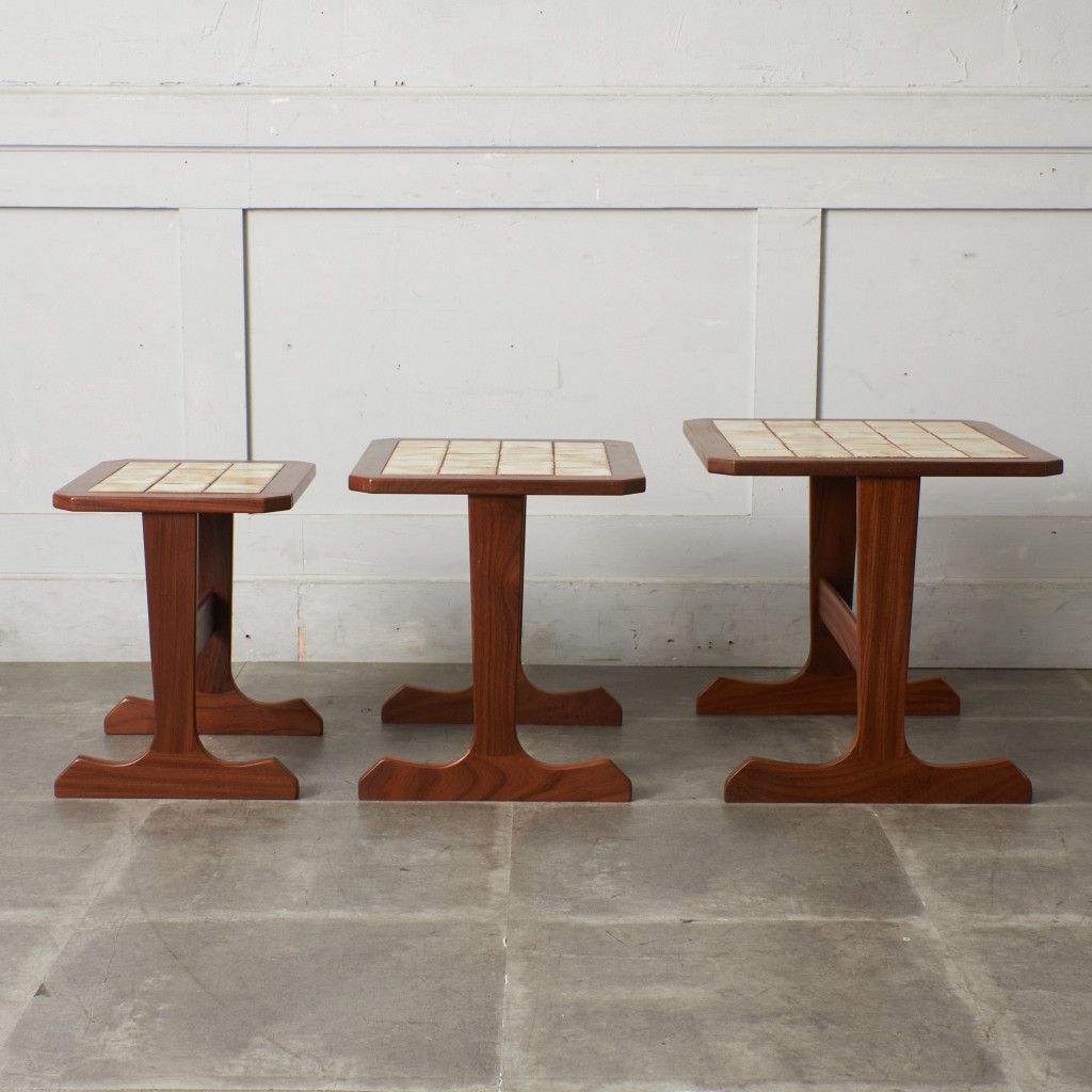 タイルトップ ネストテーブル (3585D)