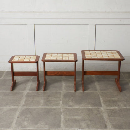 タイルトップ ネストテーブル (3585D)