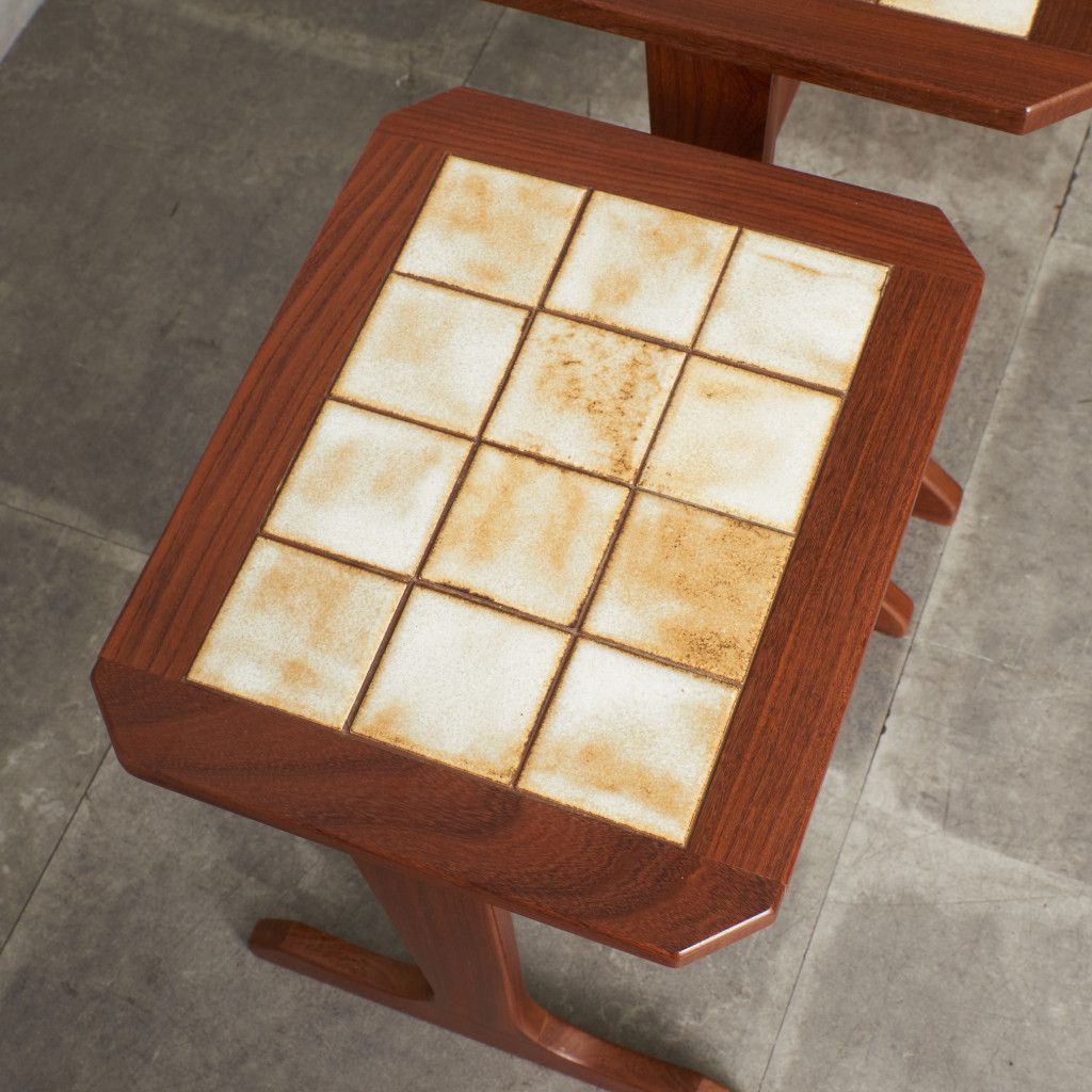 タイルトップ ネストテーブル (3585D)