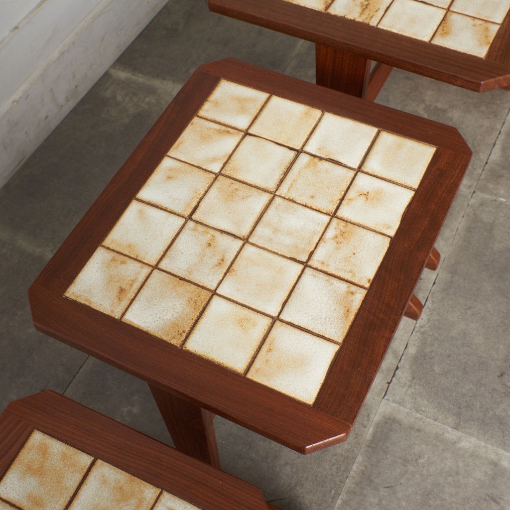 タイルトップ ネストテーブル (3585D)