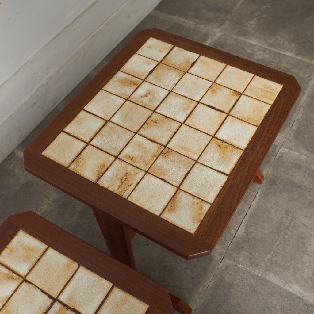 タイルトップ ネストテーブル (3585D)