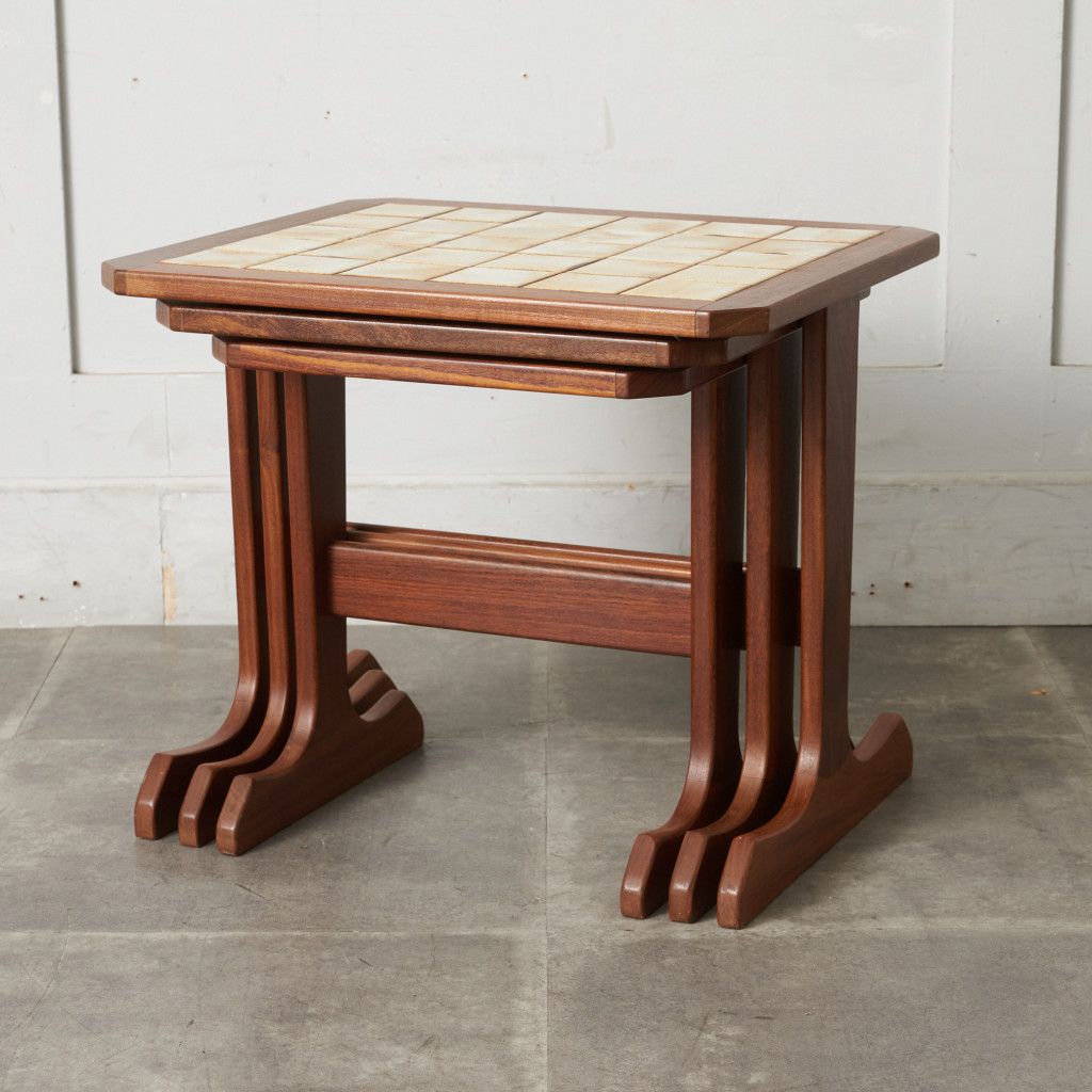 タイルトップ ネストテーブル (3585D)