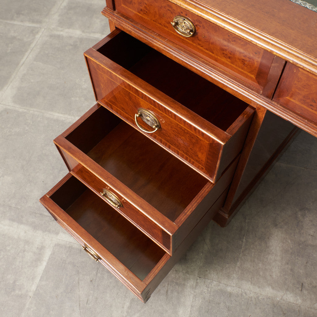 スペイン製 クラシック 両袖デスク