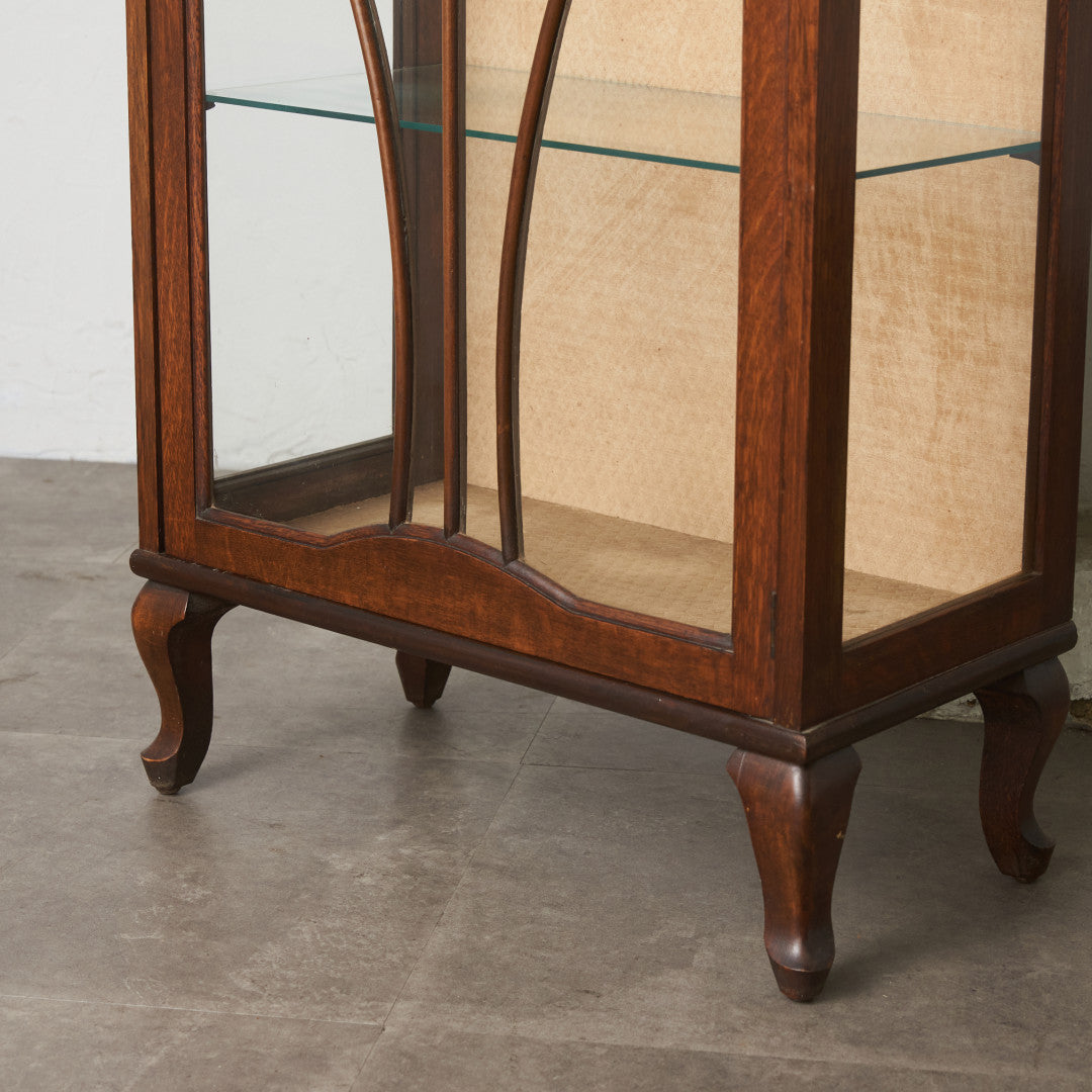 英国アンティーク ガラスキャビネット