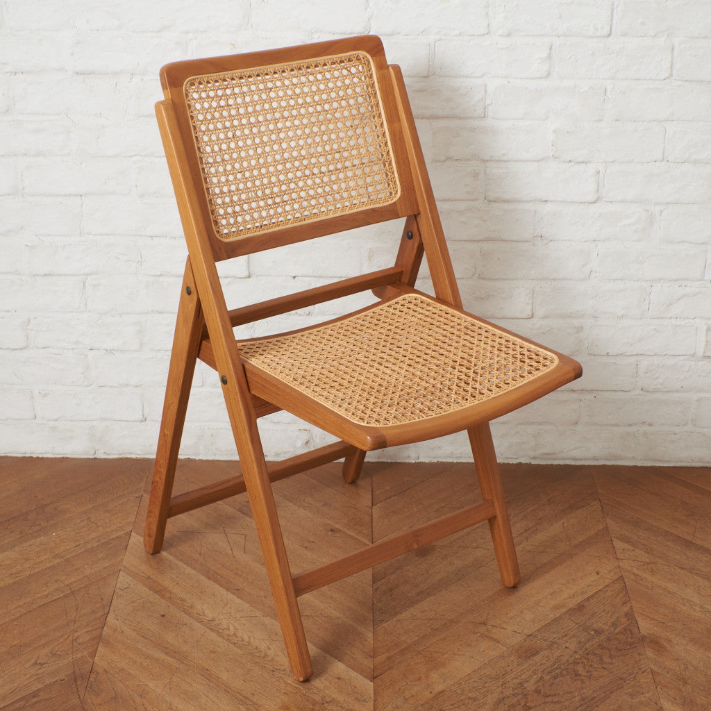 ラタン編み フォールディングチェア