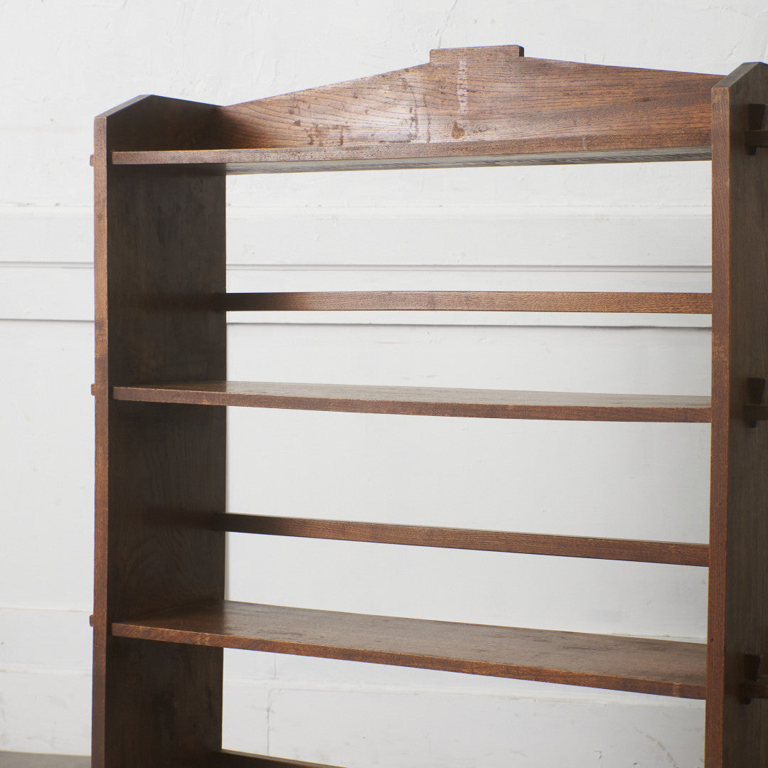 年代物 欅材 ブックケース