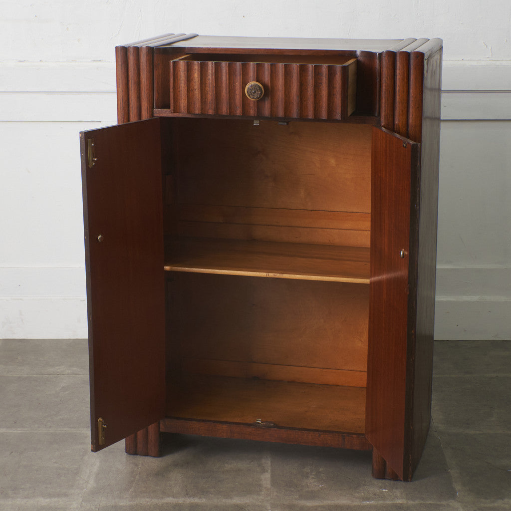 英国アンティーク アールデコ様式キャビネット