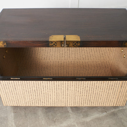 李朝家具 無垢材古鉄金具 半閉櫃