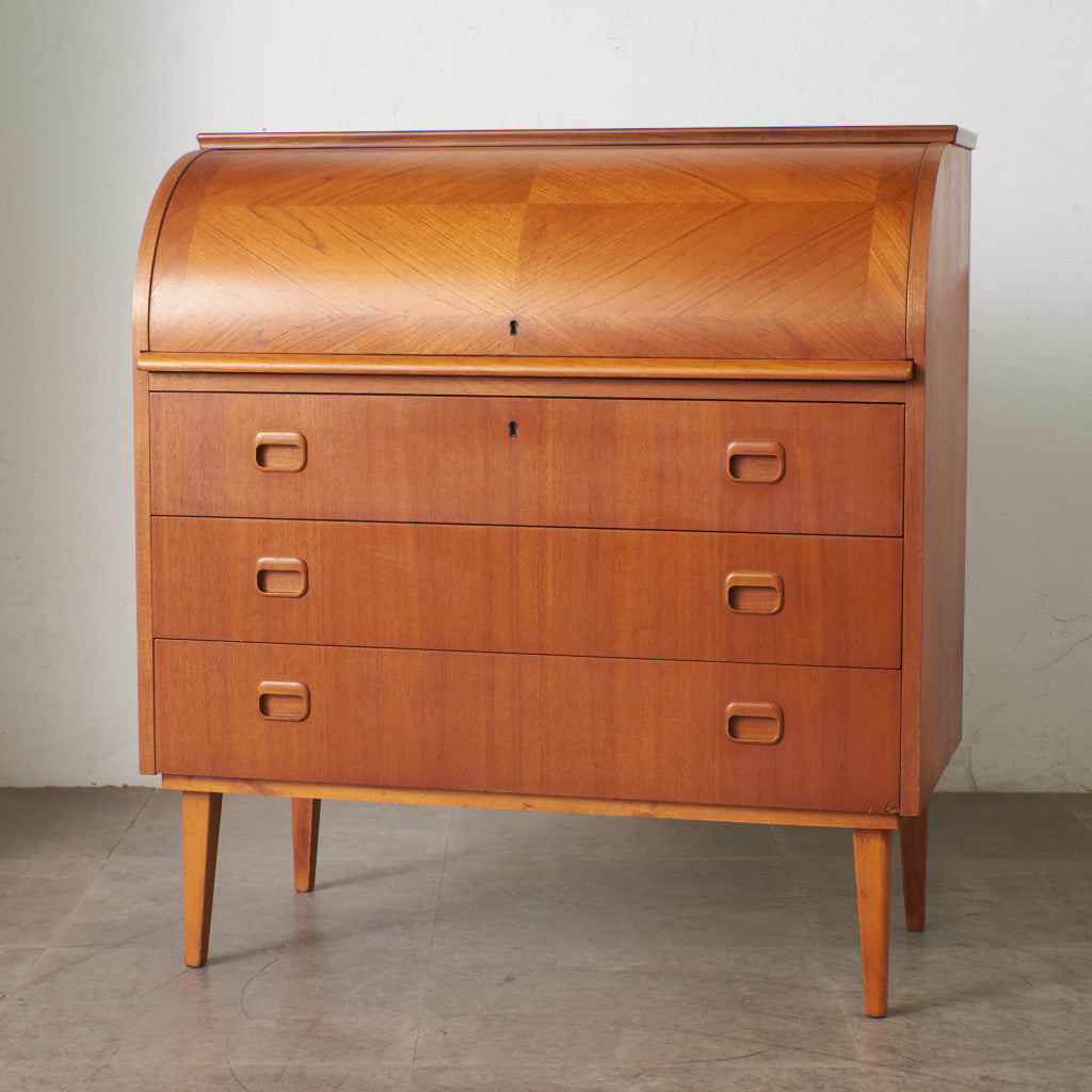 ヴィンテージ 北欧 ロールトップ ライティングビューロー チェスト 仕上済 ヴィンテージ ロールトップ ライティングビューロー – rocca rocca