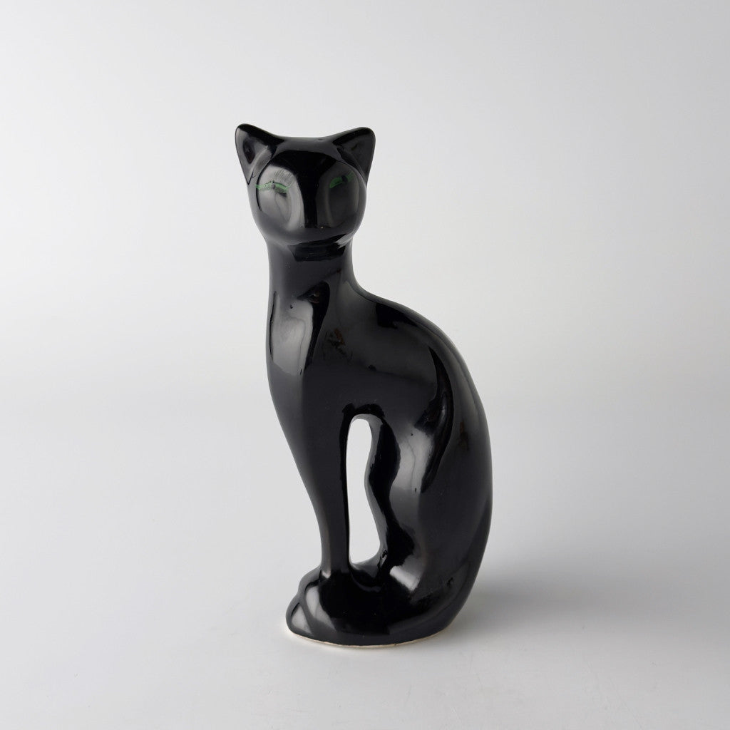 英国ヴィンテージ 黒猫のフィギュリン