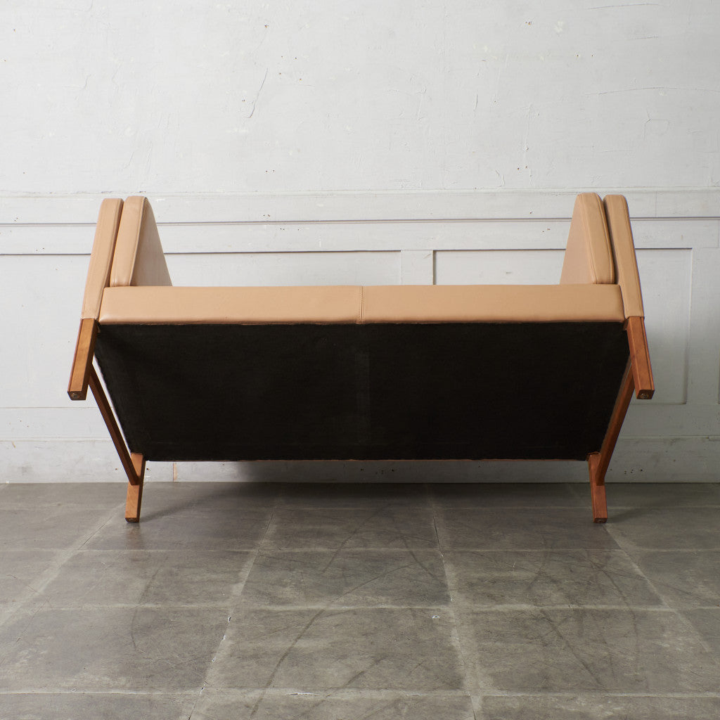 ETON 本革張り 2人掛けソファ