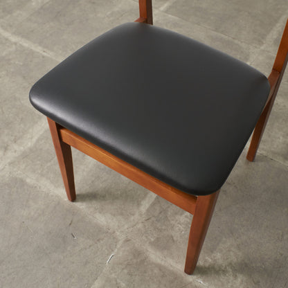 英国ヴィンテージ ダイニングチェア / 張替済